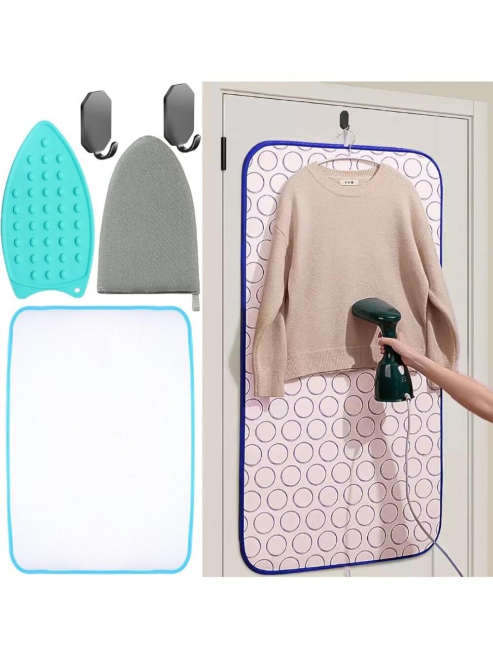 Portable Ironing Mat - Thick Heat Resistant Ironing Blanket for Travel & Home